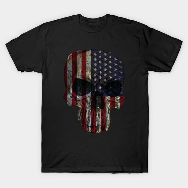 US FLAG SKULL T-Shirt by AR DESIGN